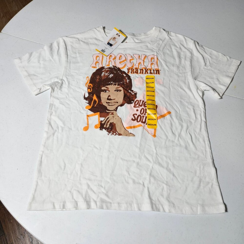 Aretha Franklin Girls Tee Shirt Size M NWT